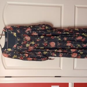 Anthropologie boho floral dress